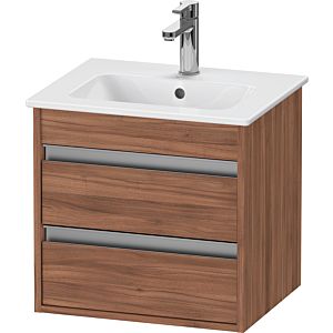 Ketho Duravit vasque KT644407979 50x41,2x48cm, 2 tiroirs, suspendu, noyer naturel