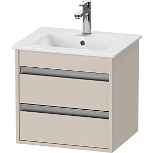 Duravit Ketho Waschtisch-Unterschrank KT644409191 50x41,2x48cm, 2 Schubkästen, wandhängend, Taupe