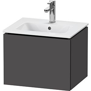 Duravit L-Cube Waschtisch-Unterschrank LC611804949 52x39,1x40cm, 1 Auszug, wandhängend, graphit matt