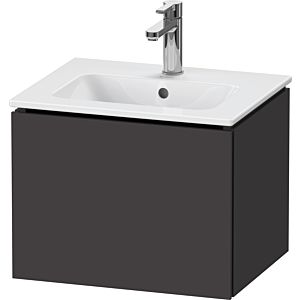 Duravit L-Cube vanity unit LC611808080 52x39.1x40cm, 2000 pull-out, wall-hung, graphite super matt