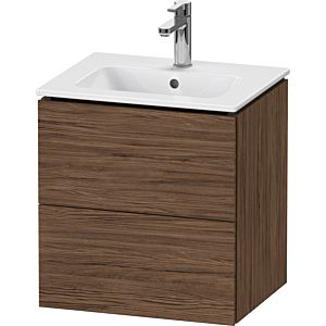 Duravit L-Cube vanity unit LC621802121 52x39.1x55cm, 2 drawers, wall-hung, dark walnut