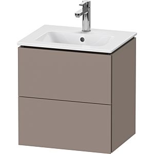 Duravit L-Cube Waschtisch-Unterschrank LC621804343 52x39,1x55cm, 2 Schubkästen, wandhängend, basalt matt