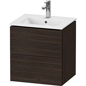 Duravit L-Cube vanity unit LC621806969 52x39.1x55cm, 2 drawers, wall-hung, brushed walnut