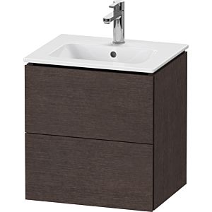 Duravit L-Cube vanity unit LC621807272 52x39.1x55cm, 2 drawers, wall-hung, brushed dark oak