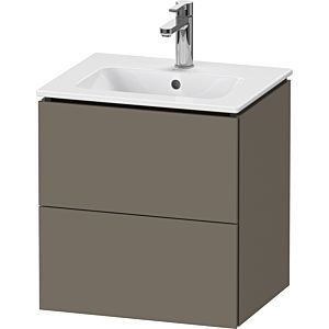 L-Cube Duravit vasque LC621809090 52x39,1x55cm, 2 tiroirs, suspendu, flanelle gris soie mat
