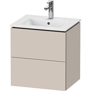 Duravit L-Cube vanity unit LC621809191 52x39.1x55cm, 2 drawers, wall-hung, matt taupe
