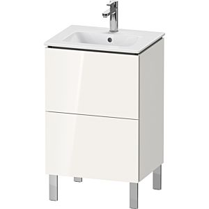 L-Cube Duravit vasque LC667102222 52x42,1x70,4cm, 2 coulissants, debout, blanc brillant