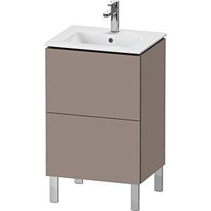 Duravit L-Cube Waschtisch-Unterschrank LC667104343 52x42,1x70,4cm, 2 Auszüge, stehend, basalt matt