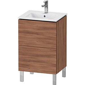 L-Cube Duravit vasque LC667107979 52x42,1x70,4cm, 2 coulissants, debout, noyer naturel