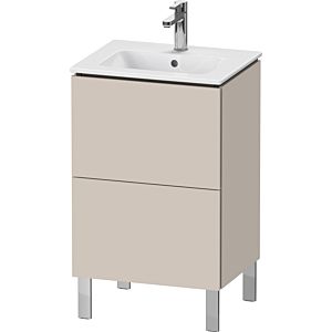 Duravit L-Cube Waschtisch-Unterschrank LC667109191 52x42,1x70,4cm, 2 Auszüge, stehend, taupe matt