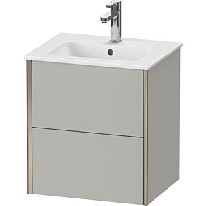 Duravit XViu vanity unit XV43150B107 51x42x56cm, 2 drawers, wall-hung, matt champagne, matt concrete gray