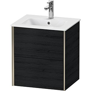 Duravit XViu vanity unit XV43150B116 51x42x56cm, 2 drawers, wall-hung, matt champagne, Eiche schwarz