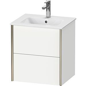 XViu Duravit vasque XV43150B118 51x42x56cm, 2 tiroirs, suspendu, champagne mat, blanc mat