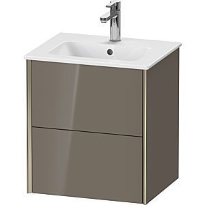 Duravit XViu vanity unit XV43150B189 51x42x56cm, 2 drawers, wall-hung, champagne matt, flannel gray high gloss