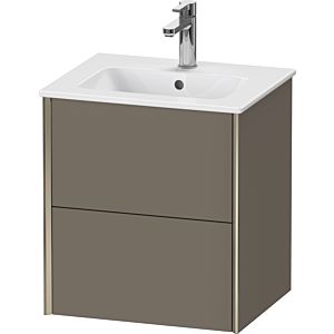 Duravit XViu Waschtisch-Unterschrank XV43150B190 51x42x56cm, 2 Schubkästen, wandhängend, champagner matt, flannel grey seidenmatt