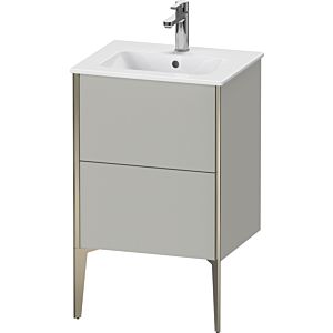 Duravit XViu vanity unit XV44590B107 51x42x59.4cm, 2 pull-outs, standing, matt champagne, matt concrete gray