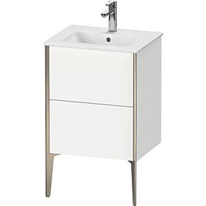XViu Duravit vasque XV44590B118 51x42x59,4cm, 2 coulissants, debout, champagne mat, blanc mat