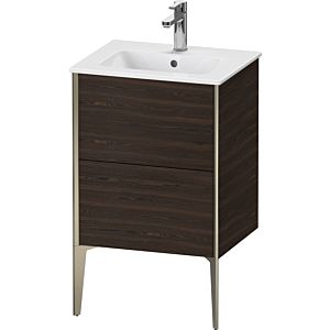 Duravit XViu vanity unit XV44590B169 51x42x59.4cm, 2 pull-outs, standing, matt champagne, brushed walnut