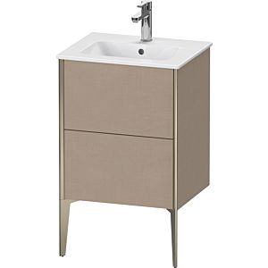 Duravit XViu vanity unit XV44590B175 51x42x59.4cm, 2 pull-outs, standing, matt champagne, linen