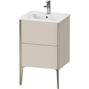 Duravit XViu Waschtisch-Unterschrank XV44590B191 51x42x59,4cm, 2 Auszüge, stehend, champagner matt, taupe matt