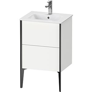 XViu Duravit vasque XV44590B218 51x42x59,4cm, 2 coulissants, debout, noir mat, blanc mat