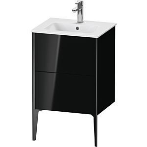 Duravit XViu vanity unit XV44590B240 51x42x59.4cm, 2 pull-outs, standing, black matt, black high gloss