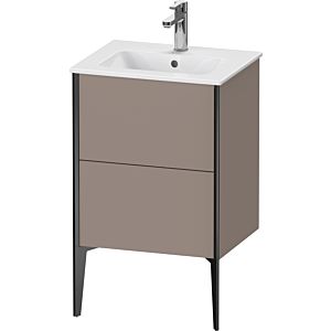 Duravit XViu vanity unit XV44590B243 51x42x59.4cm, 2 pull-outs, standing, matt black, matt basalt
