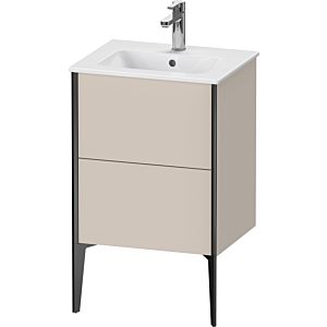 Duravit XViu vanity unit XV44590B291 51x42x59.4cm, 2 pull-outs, standing, matt black, matt taupe