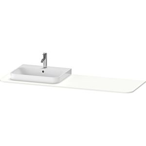 Duravit Happy D.2 washbasin console HP031HL3636 160 x 55 cm, with 2000 cut-out, left, white silk matt