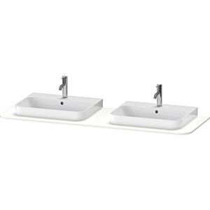 Duravit Happy D.2 lavabo console HP032HB3636 160 x 55 cm, avec 2 découpes, mat de soie blanche