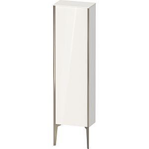 XViu Duravit high cabinet XV1315LB122 40x24x133cm, matt champagne, door on the left, high-gloss white