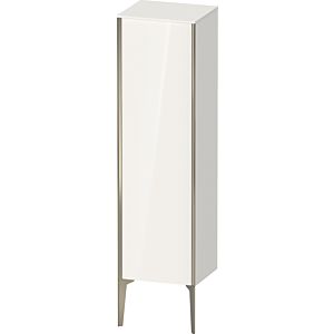 Duravit XViu Halbhochschrank XV1325LB122 40x36x133cm, champagner matt, Tür links, weiß hochglanz