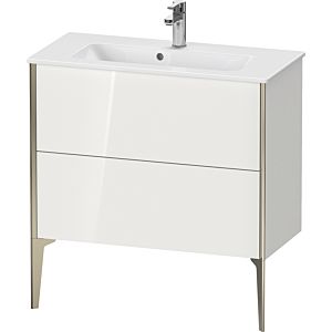 Duravit XViu Waschtisch-Unterschrank XV44890B235 81 x 59,4 x 39 cm, Eiche terra, 2 Auszüge, stehend, schwarz matt