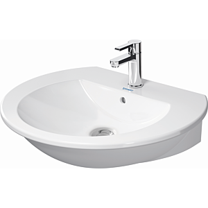 Duravit Darling New Waschtisch 2621650000 mit Hahnloch, mit Überlauf, weiss