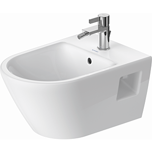 Duravit D-Neo mur Bidet 2295150000 37x54cm, avec trou pour robinet, trop-plein, plage de robinet, blanc