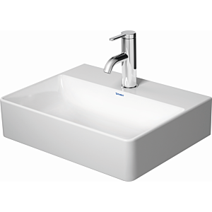 Duravit DuraSquare Handwaschbecken 45 cm 0732450041  Weiß, DuraCeram®, 450x350 mm, ohne Überlauf, mit Hahnloch