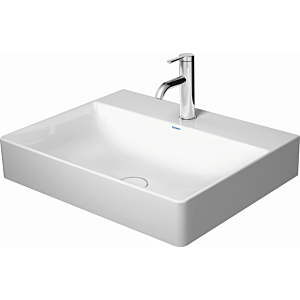 Duravit DuraSquare vasque 2353600073 blanc , 60x47cm, 3 trous pour robinetterie, rectifié
