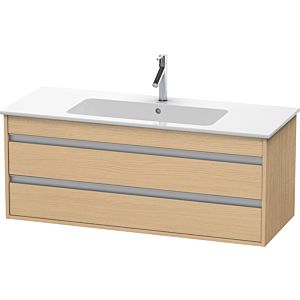 Duravit Ketho Waschtisch-Unterschrank KT643103030 120 x 47,5 cm, Eiche natur, 2 Schubkästen, wandhängend