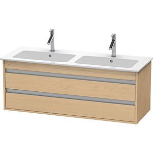 Duravit Ketho meuble sous-vasque KT643203030 127x47,5x48cm, 2 tiroirs, Eiche natur