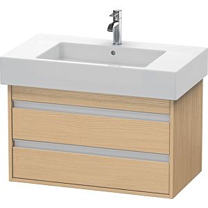 Duravit Ketho meuble sous-vasque KT664003030 80 x 45,5 cm, Eiche natur , 2 tiroirs, suspendu