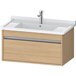 Duravit Ketho vanity unit KT666403030 80 x 45.5 cm, Eiche natur , 2000 pull-out, wall-hung