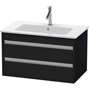 Duravit Ketho vanity unit KT642901616 80 x 47.5 cm, Eiche schwarz , 2 drawers, wall-hung