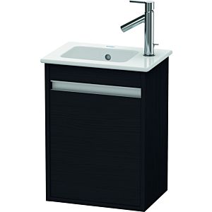 Duravit Ketho Waschtisch-Unterschrank KT6417L1616 40x28,5x55cm, wandhängend, Tür links, Eiche schwarz