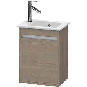 Duravit Ketho Waschtisch-Unterschrank KT6417R3535 40x28,5x55cm, wandhängend, Tür rechts, Eiche terra
