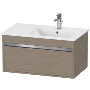 Duravit Ketho Waschtisch-Unterschrank KT641903535 80 x 47,5 cm, Eiche terra, 1 Auszug, wandhängend