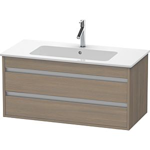 Duravit Ketho Waschtisch-Unterschrank KT643003535 100 x 47,5 cm, Eiche terra, 2 Schubkästen, wandhängend
