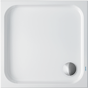 Duravit Quadrat-Duschwanne D-Code 720101000000001 Einbauversion, 800x 800 mm, weiss mit Antislip