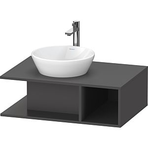 Duravit D-Neo DE492804949 80 x 55 cm, Graphite Mat , 2000 , compartiment 2000 console match3