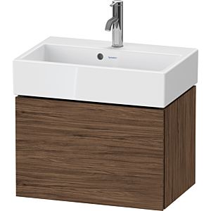 Duravit L-Cube meuble sous-vasque LC611902121 58,4x39,1x39,4cm, 1 tiroir, mural, noyer foncé