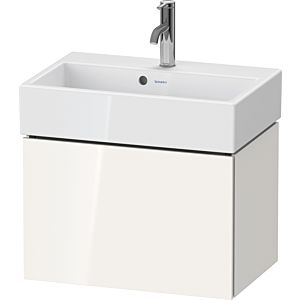Duravit L-Cube meuble sous-vasque LC611902222 58,4x39,1x39,4cm, 1 tiroir, mural, brillant blanc